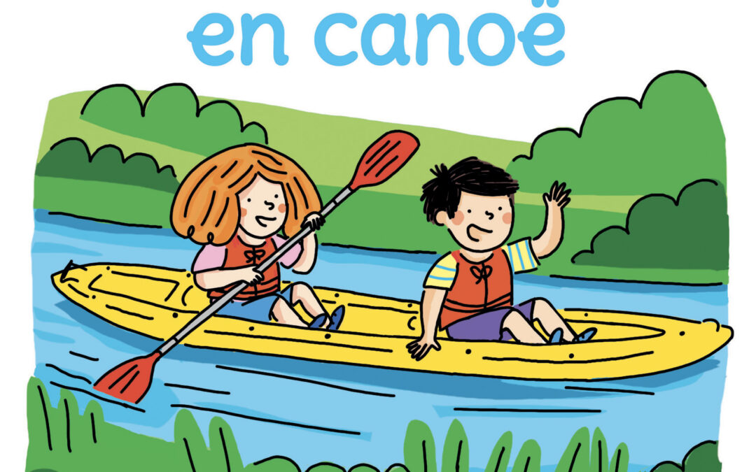 Mila et Noé en canoë – Nathan