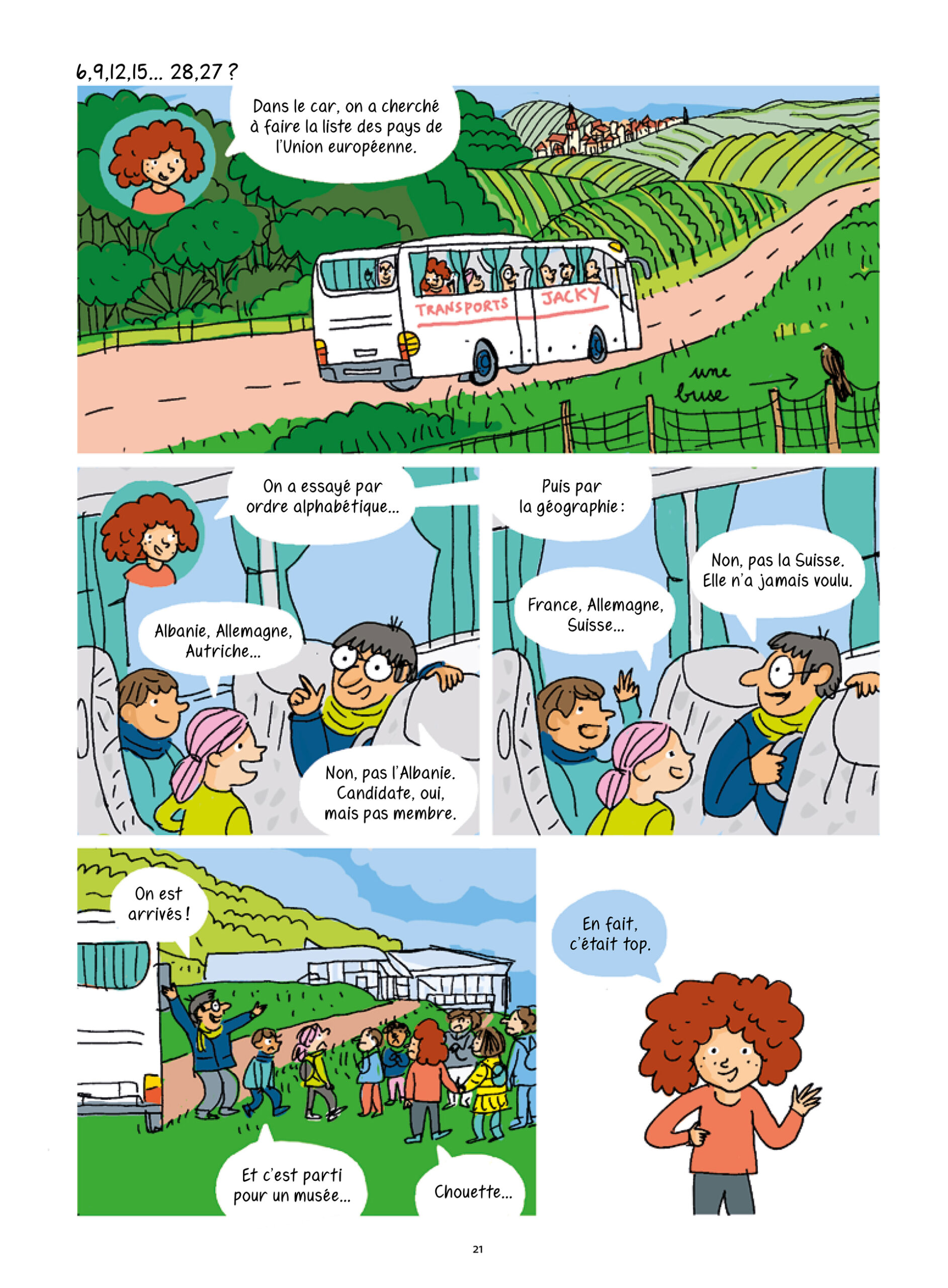 la page 18 de l'Europe en BD