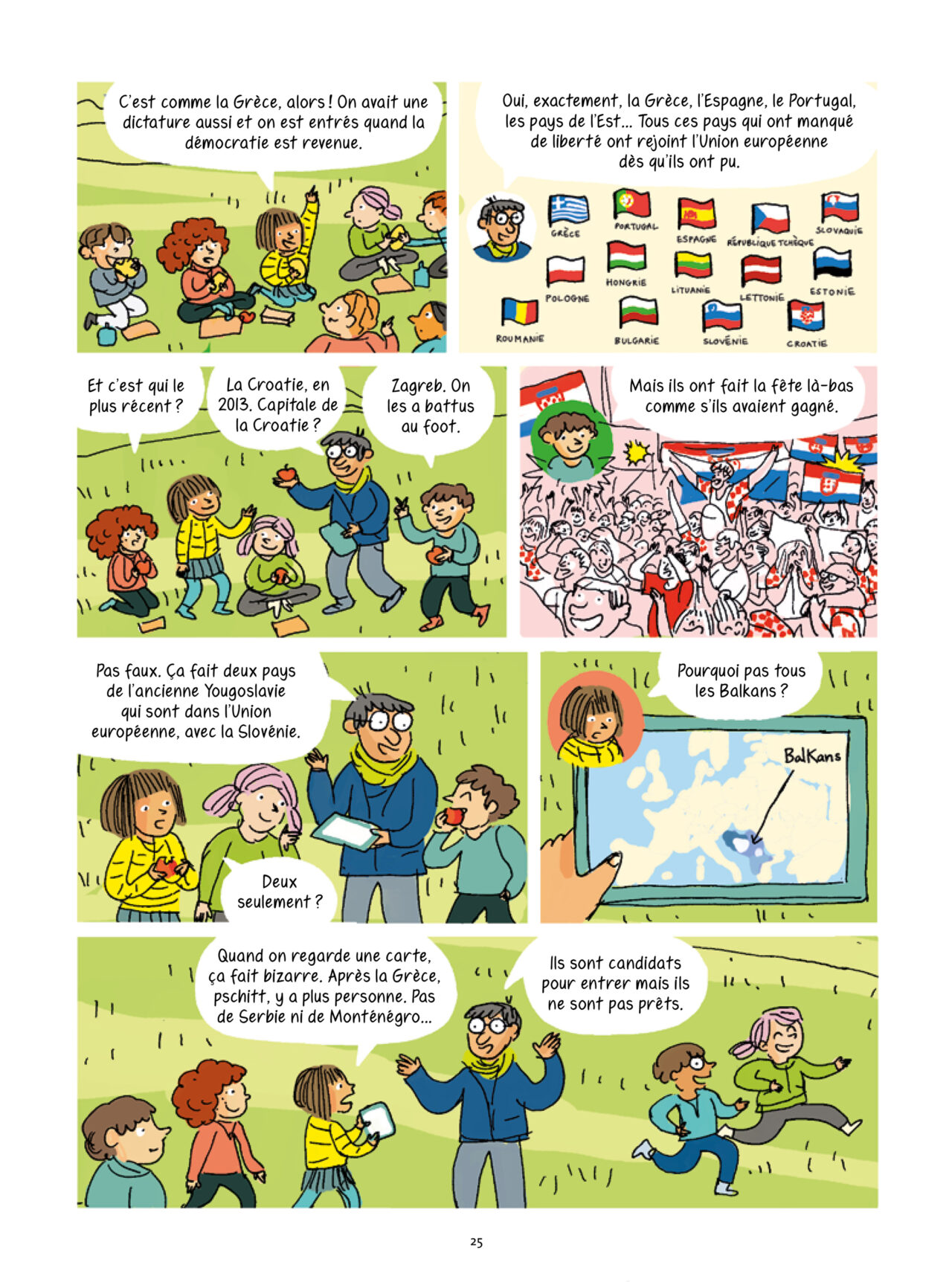 la page 21 de l'Europe en BD