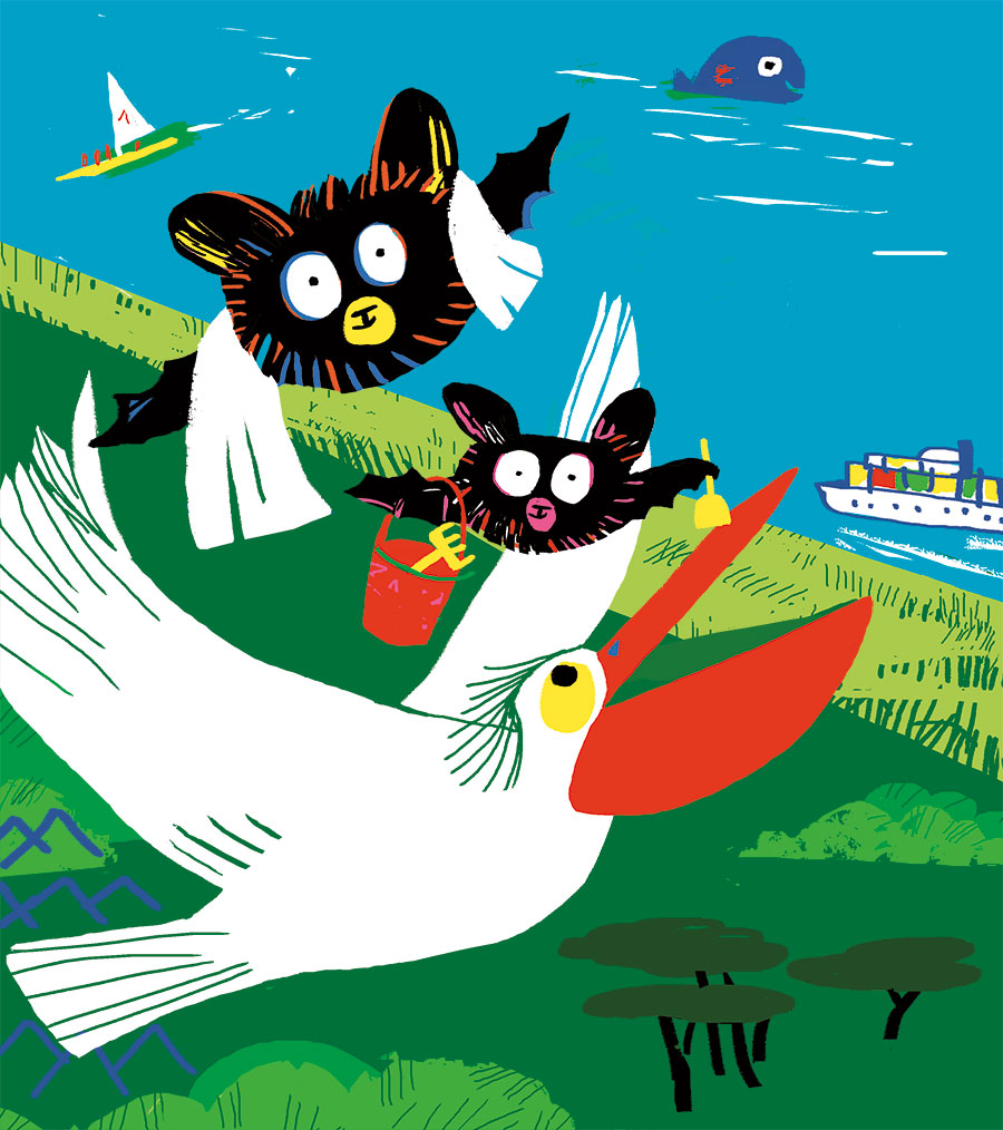 10G2POP_nathalie_desforges recto du marque page avec les animaux dessinés de la forêt