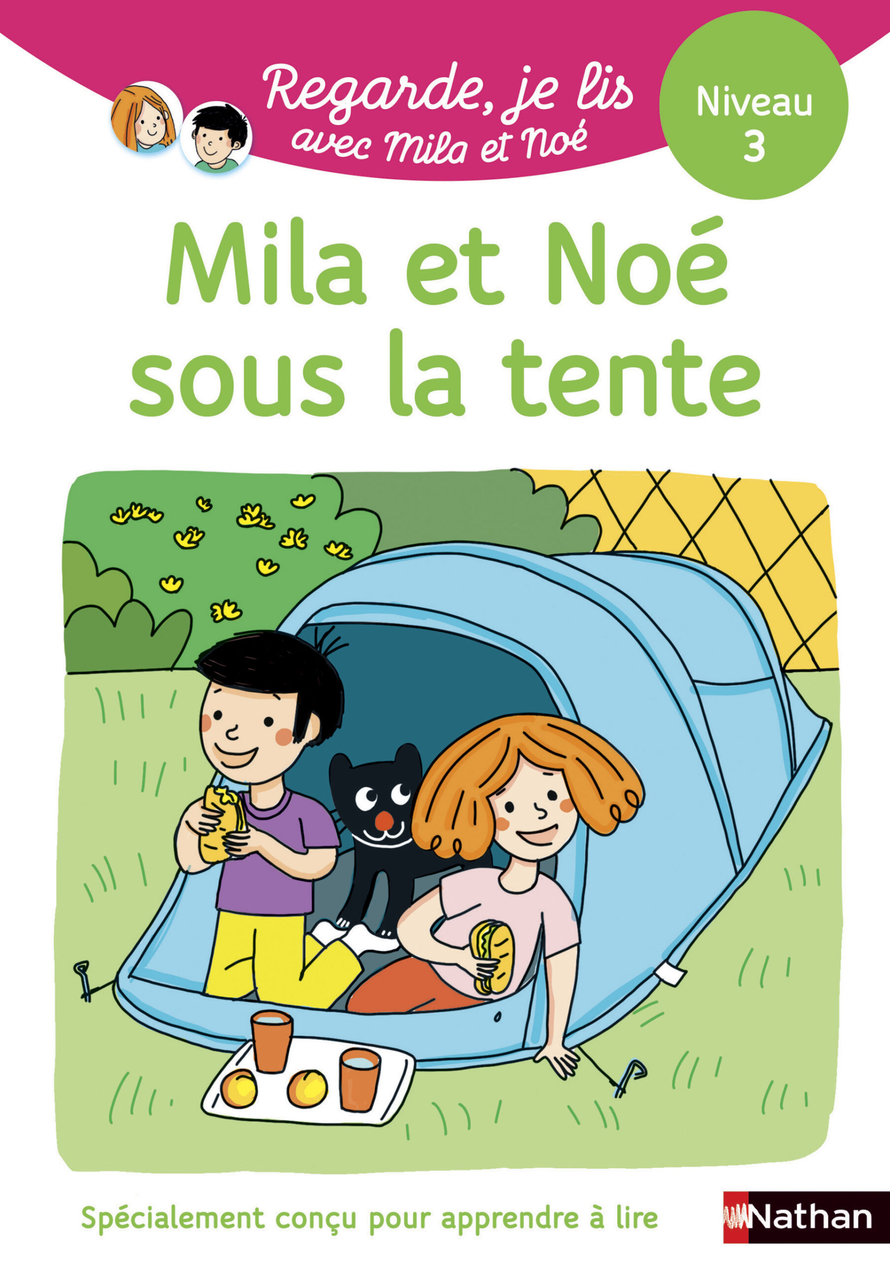SOUS_LA_TENTE_000_CV.indd illustration de la couverture de Mila et le petit cheval