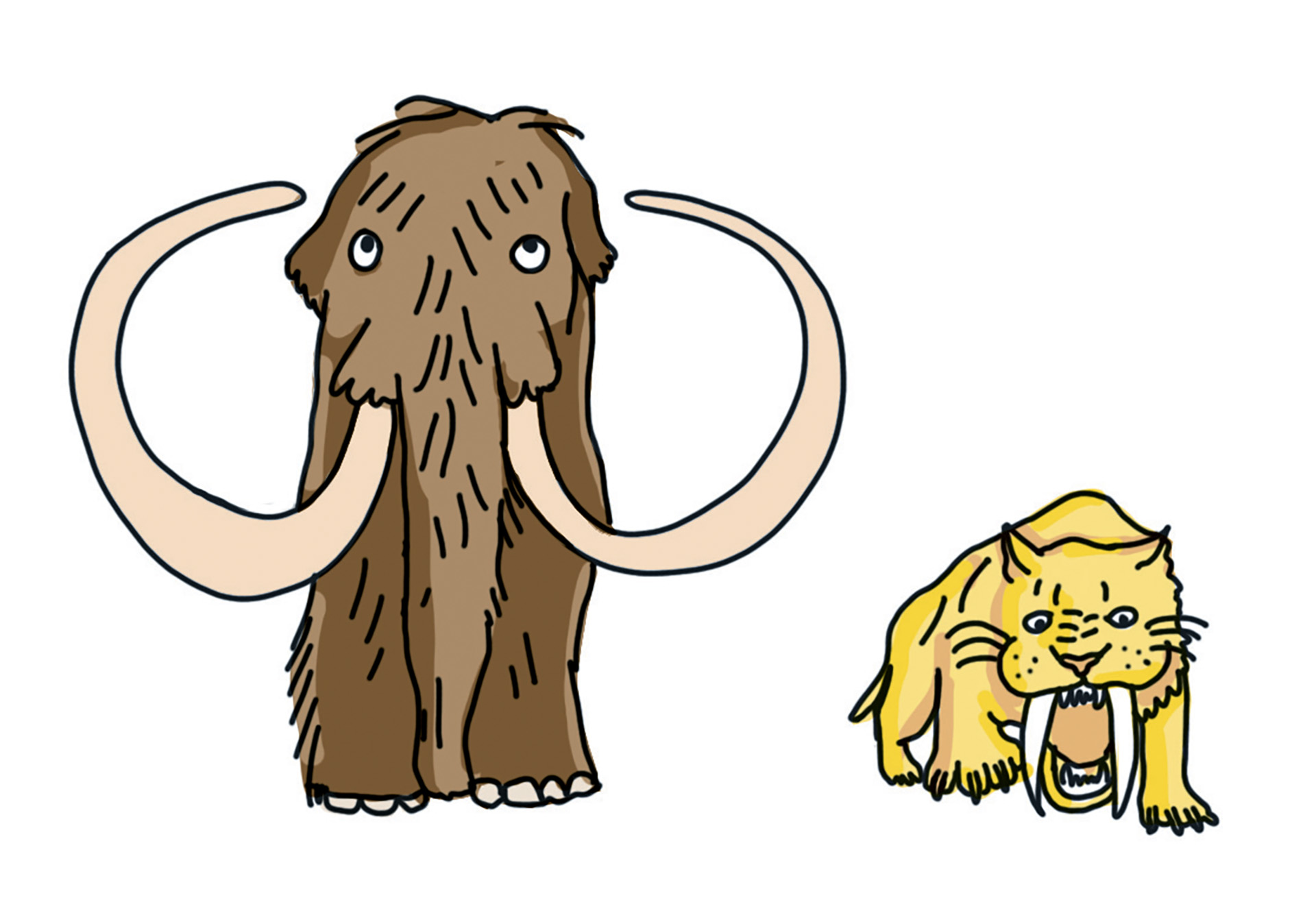 INTER DINOSAURE.indd mamouth et tigre des sables